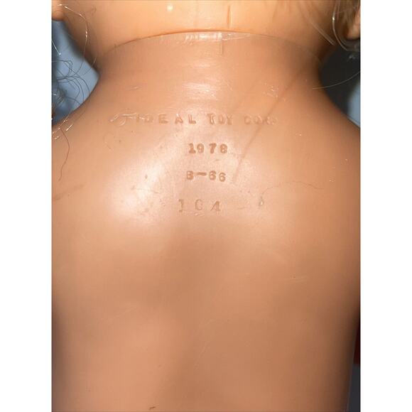 Vintage 1978 Ideal 13" Whoopsie Doll Squeeze Tummy Squeals and Pigtails Flip Up - Picture 8 of 12